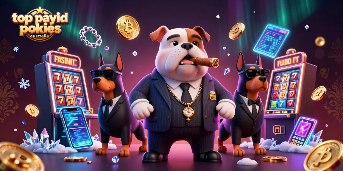 Experience the excitement of top payid pokies australia in this vivid 3D illustration with engaging characters and casino elements.